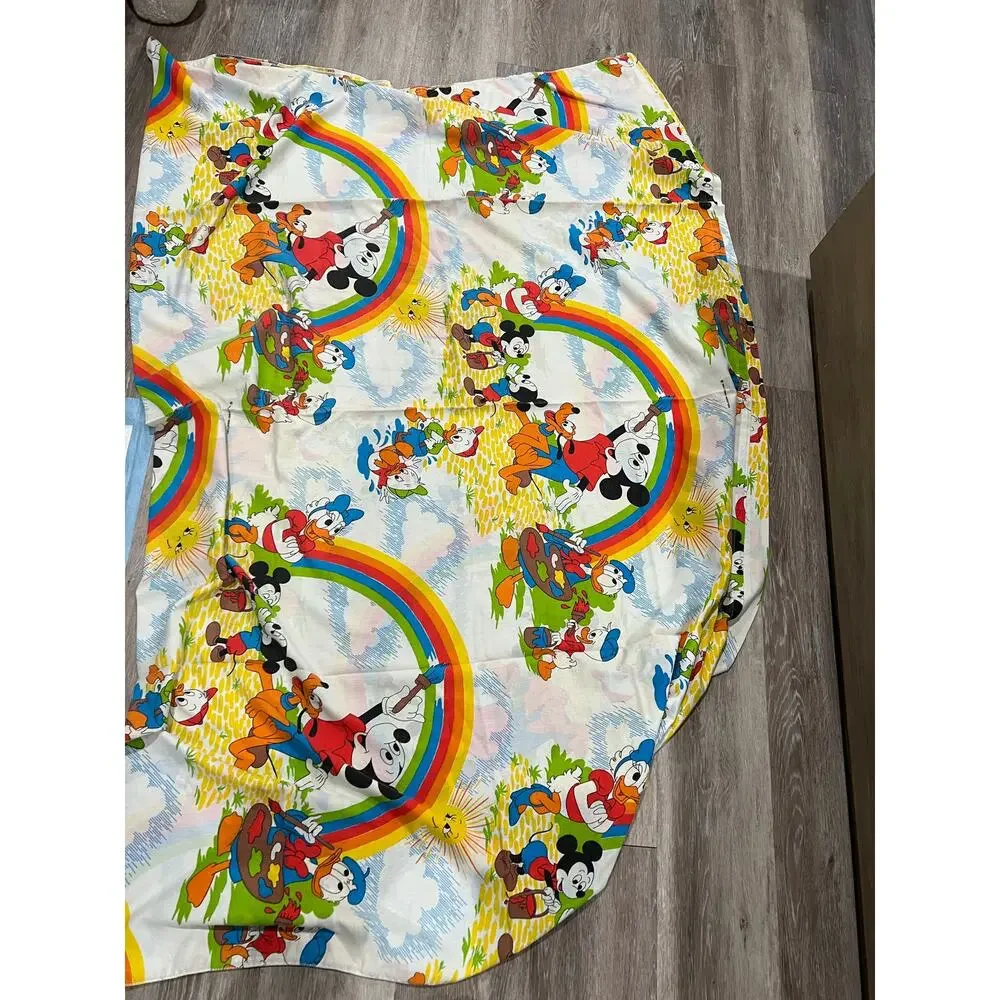 Disney Mickey Mouse Flat Sheet vintage fabric